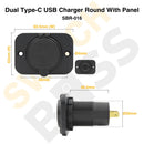 Sizing Guide Dual Type-C USB Charger Round