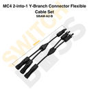 MC4 2-into-1 Y-Branch Connector Flexible Cable Set-8