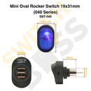 Mini Oval Rocker Switch 19x31mm (040 Series)-20