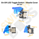 On-Off LED Toggle Switch + Missile Cover-8
