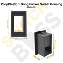 Poly/Plastic 1 Gang Rocker Switch Housing-7