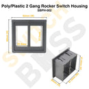 Poly/Plastic 2 Gang Rocker Switch Housing-9