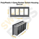 Poly/Plastic 4 Gang Rocker Switch Housing-7