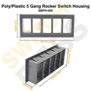 Poly/Plastic 5 Gang Rocker Switch Housing-6