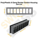 Poly/Plastic 8 Gang Rocker Switch Housing-6