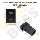 Push Switch suit Suzuki Jimny - Blue LED - 50 Styles-55