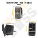Rocker Switch - Red - 93 Styles-95