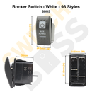 Rocker Switch - White - 93 Styles-105