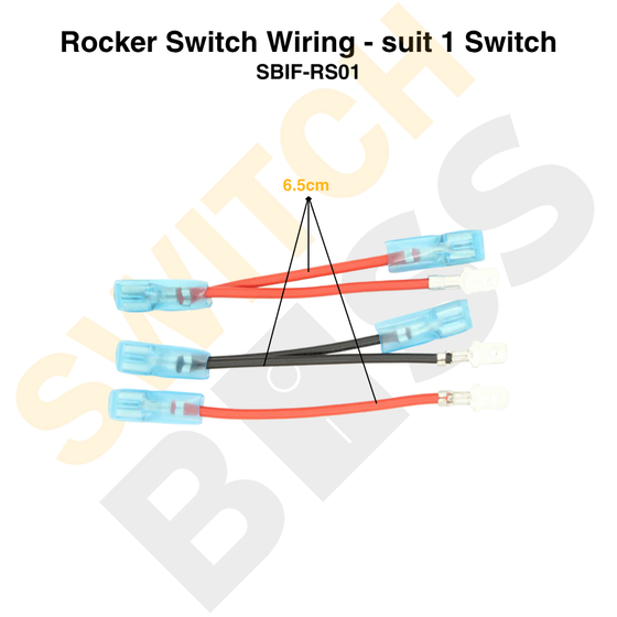 Rocker Switch Wiring - suit 1 Switch