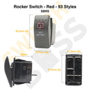 Rocker Switch - Red - 93 Styles-3