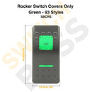 Rocker Switch Covers Only - Green - 93 Styles-4