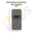 Rocker Switch Covers Only - Red - 93 Styles-4