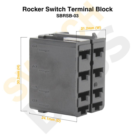 Sizing Guide Rocker Switch Terminal Block