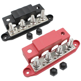 4 Gang M10 Power Distribution Block - Bus Bar