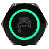 Laser Etched 19mm Push Button Switch with Ring LED (R19 Series)