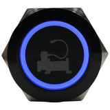 Laser Etched 19mm Push Button Switch with Ring LED (R19 Series)