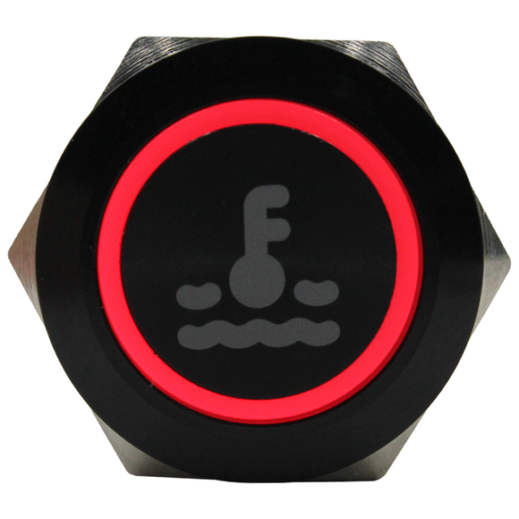 19mm Push Button LED Red