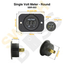 Single Volt Meter - Round-18