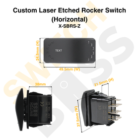Custom Laser Etched Rocker Switch (Horizontal) - 0