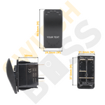 Custom Laser Etched Rocker Switch