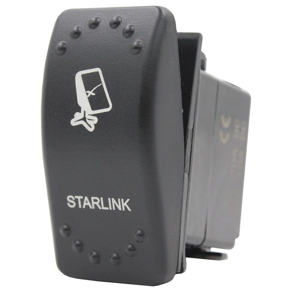 Laser Etched Rocker Switch - Red LED - 88 Styles