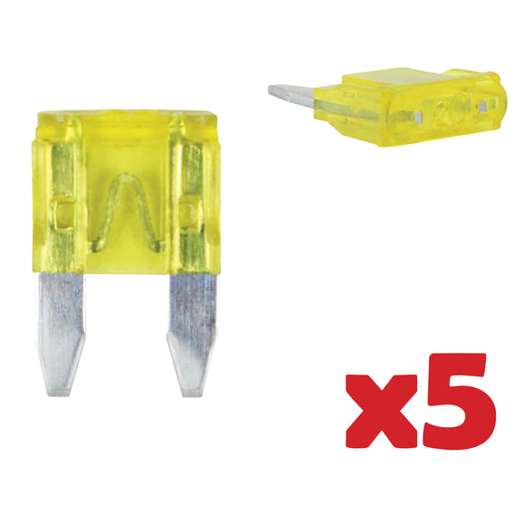 mini blade fuses yellow