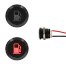 12mm Etched Dash Indicator LED - Black Aluminium-7