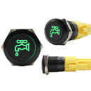 Push Button Switch with Centre Blue LED Water