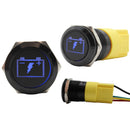 Laser Etched Blue Battery