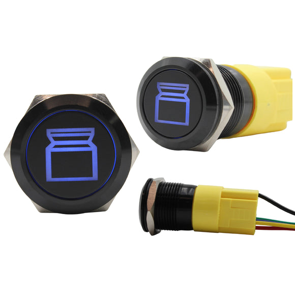 Laser Etched Blue Fridge