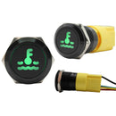 Laser Etched Green Hot Water