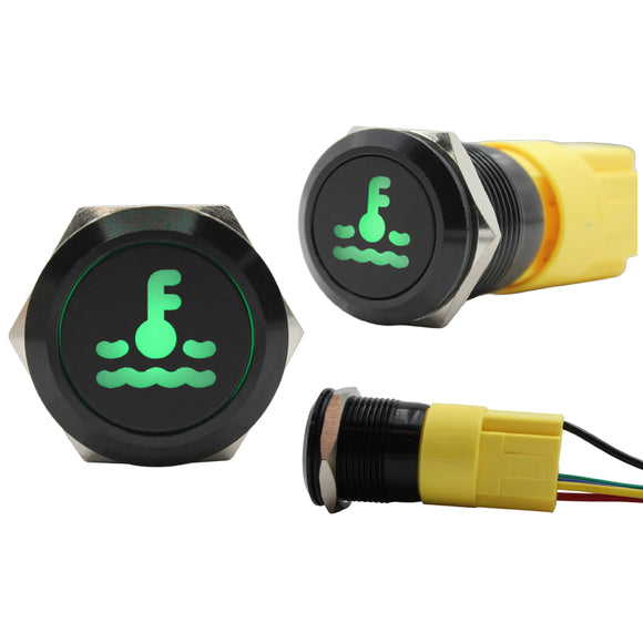 Laser Etched Green Hot Water