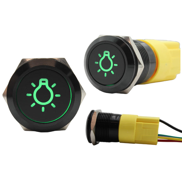 Laser Etched Green Light 1