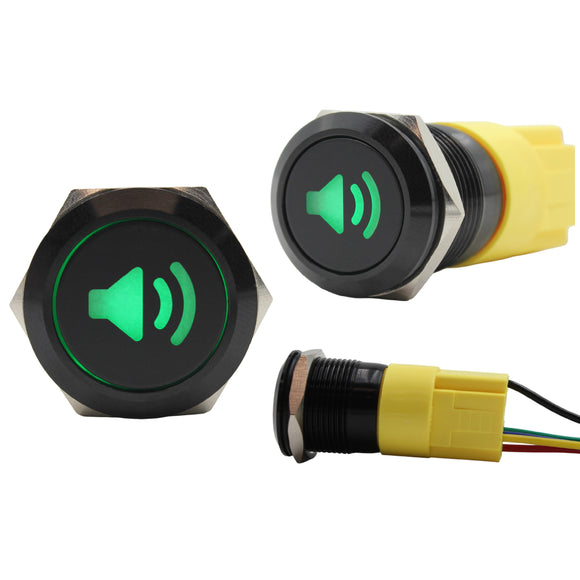 Laser Etched Green Speaker