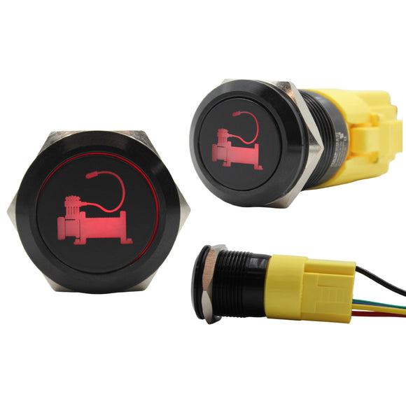 Laser Etched Red Air Compressor