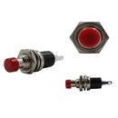 7mm Red 2 Pin Momentary