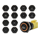 Orange 19mm Push Button LED