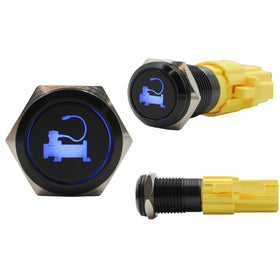 Laser Etched 16mm Blue LED AirCompressor