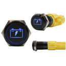 Laser Etched 16mm Blue LED Battery