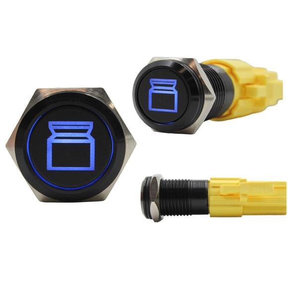 Laser Etched 16mm Blue LED Fridge