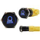 Laser Etched 16mm Blue LED Light 3