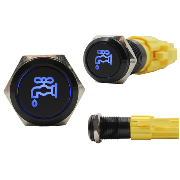 Laser Etched 16mm Blue LED Water