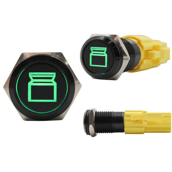 Laser Etched 16mm Green LED Fridge