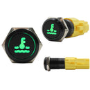 Laser Etched 16mm Green LED hot water