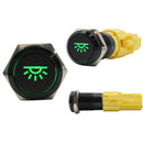 Laser Etched 16mm Green LED Light 2