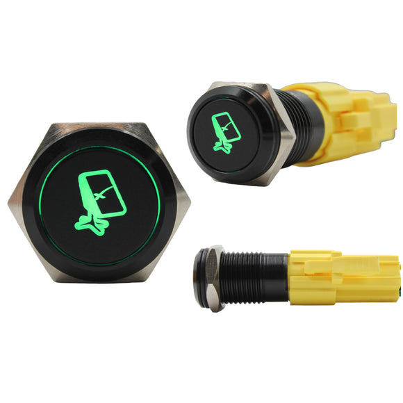 Laser Etched 16mm Green LED Starlink