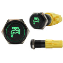 Laser Etched 16mm Green LED Water