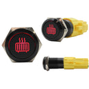 Laser Etched 16mm Red LED Heater