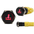 Laser Etched 16mm Red LED Hot water