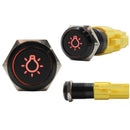 Laser Etched 16mm Red LED Light 1